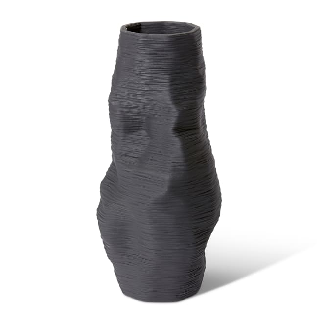 Lwazi Vessel - 21 x 21 x 48cm color Black