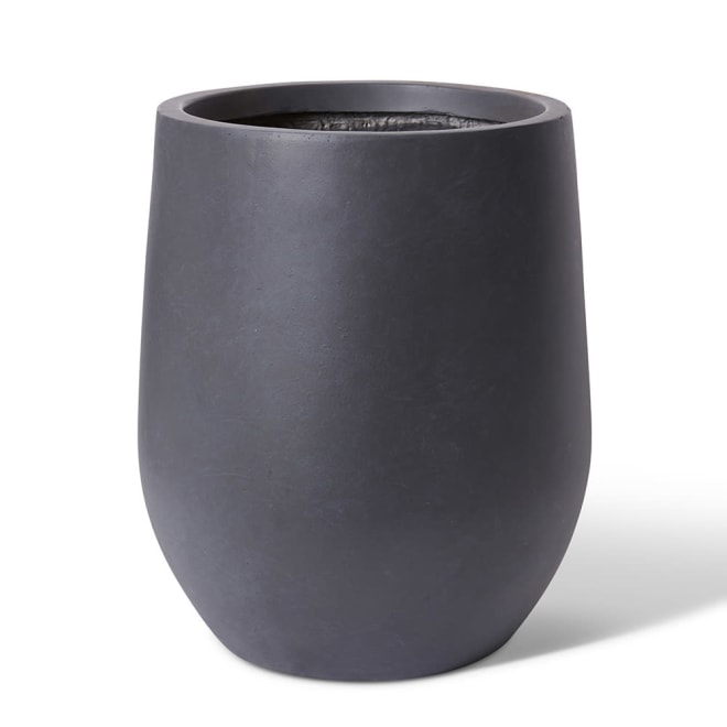 Aiden Fibrestone Planter Black - 37 x 37 x 44cm