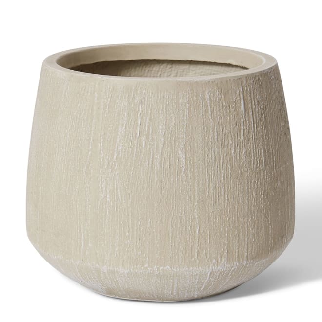 Eamon Fibrestone Planter Beige - 39 x 39 x 31cm color Beige