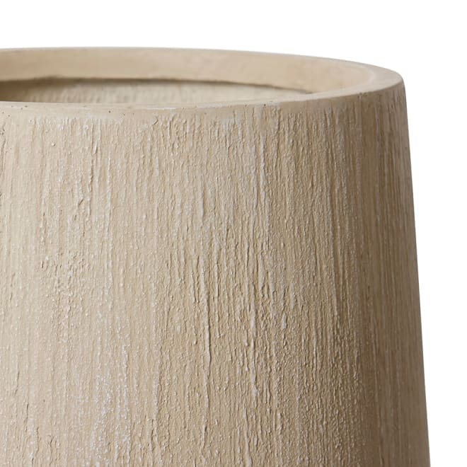 Eamon Tall Fibrestone Planter Beige - 52 x 52 x 80cm color Beige