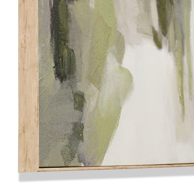 Thando Hand Painted Wall Art Green - 90 x 5 x 120cm color Green