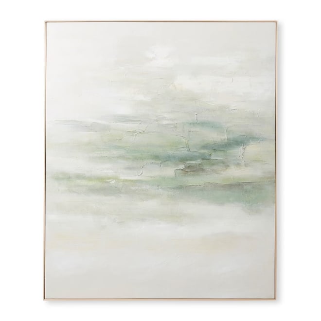 Thulani Hand Painted Wall Art Sage - 150 x 5 x 180cm color Sage