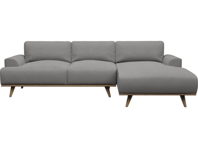Dane California Slate Chaise Sofa - 3 Seater color California Slate