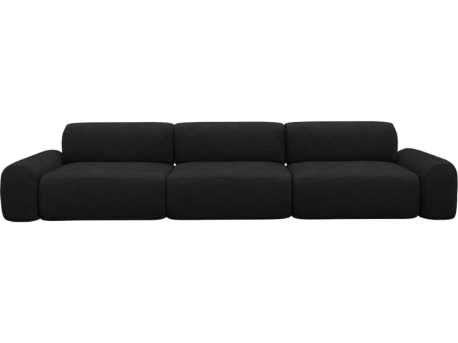 Beckett California Charcoal Modular Sofa - 3 Seater color California Charcoal