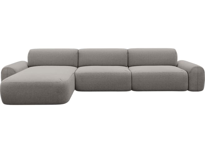 Beckett Boucle Pumice Chaise Sofa - 3 Seater color Boucle Pumice