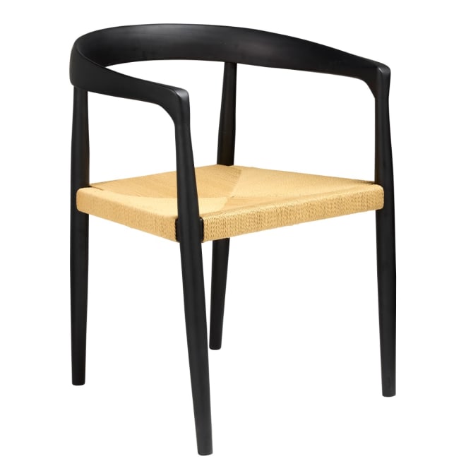 Raffa Dining Chair Black color Black