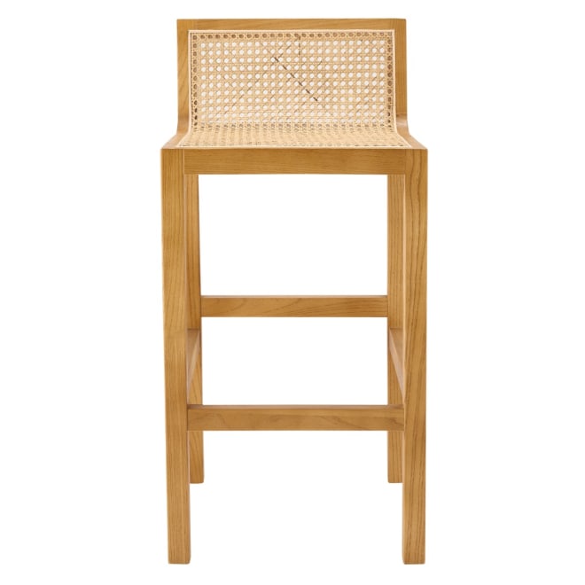 Zeta Natural & Rattan Counter Stool color Natural