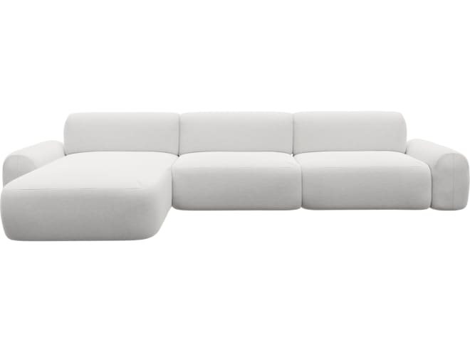 Beckett Muse Frost Chaise Sofa - 3 Seater color Muse Frost