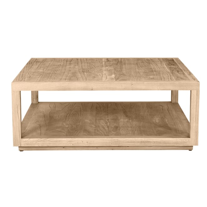 Coast Reclaimed Elm Square Coffee Table color Natural