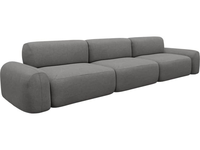 Beckett California Slate Modular Sofa - 3 Seater color California Slate