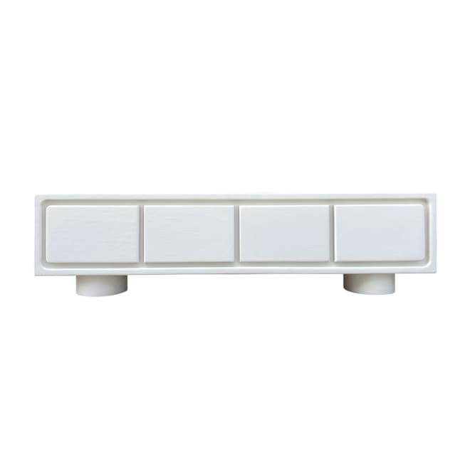 Delphi TV Unit Pure White - 230cm color White