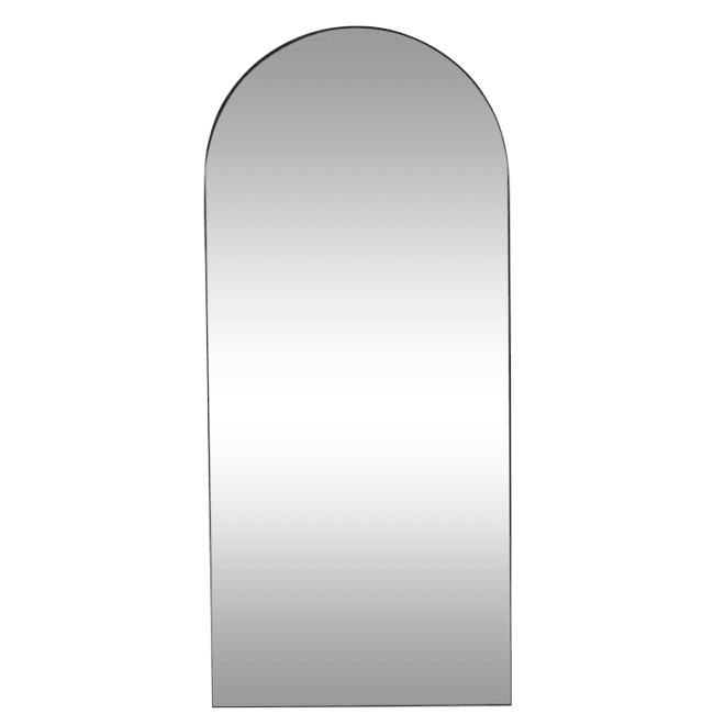 Mansour Arched Floor Mirror Black - 80cm x 180cm color Black