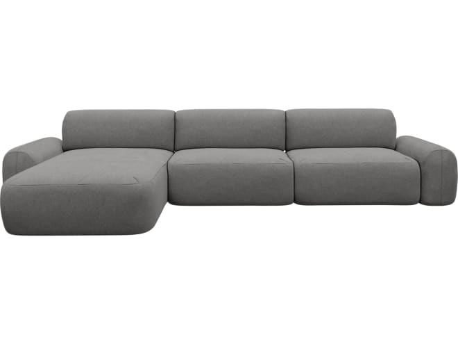 Beckett California Slate Chaise Sofa - 3 Seater color California Slate
