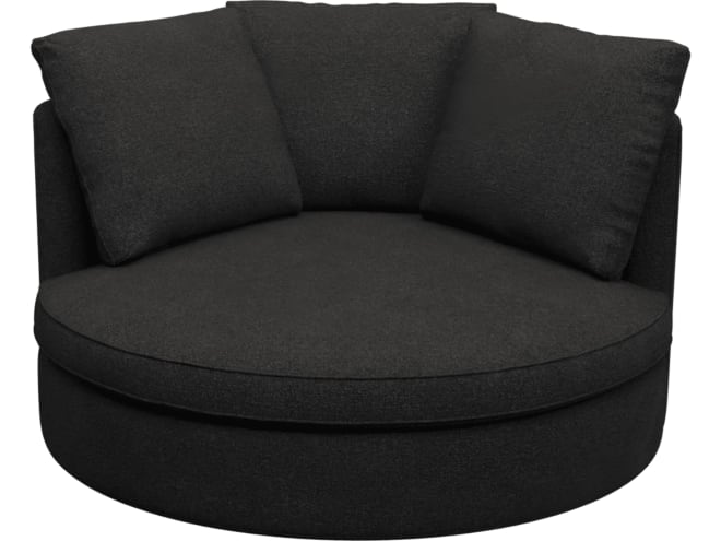 Adore California Charcoal Swivel Chair color California Charcoal