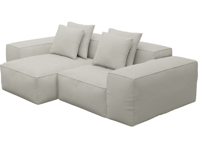 Riley California Ivory Modular Sofa - 2 Seater Chaise color California Ivory