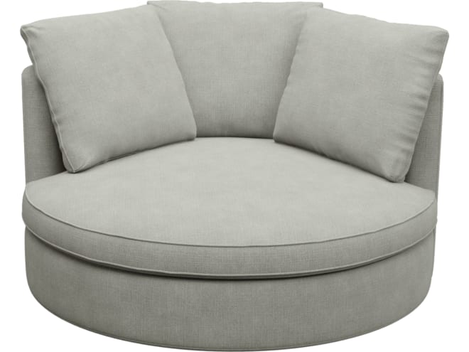 Adore Toorak Pebble Swivel Chair color Toorak Pebble