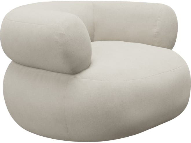 Colette Toorak Pearl Swivel Armchair color Toorak Pearl