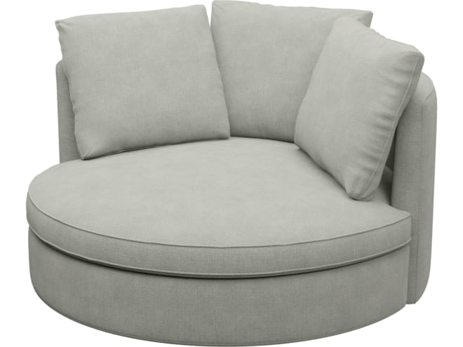 Adore Toorak Pebble Swivel Chair color Toorak Pebble