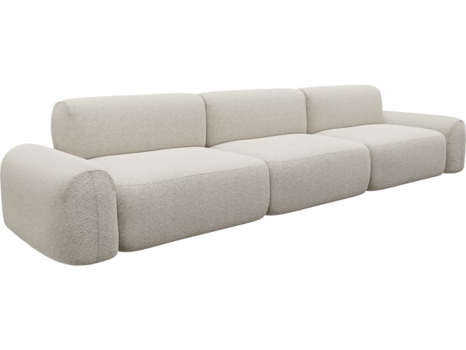 Beckett Boucle Ivory Modular Sofa - 3 Seater color Boucle Ivory