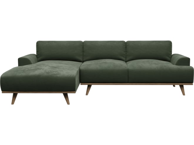 Dane Muse Forest Chaise Sofa - 3 Seater color Muse Forest