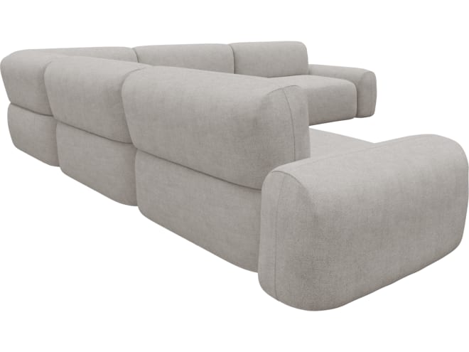 Beckett Avon Mineral Modular Corner Sofa - 7 Piece color Avon Mineral