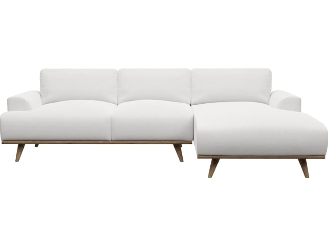 Dane Muse Frost Chaise Sofa - 3 Seater color Muse Frost
