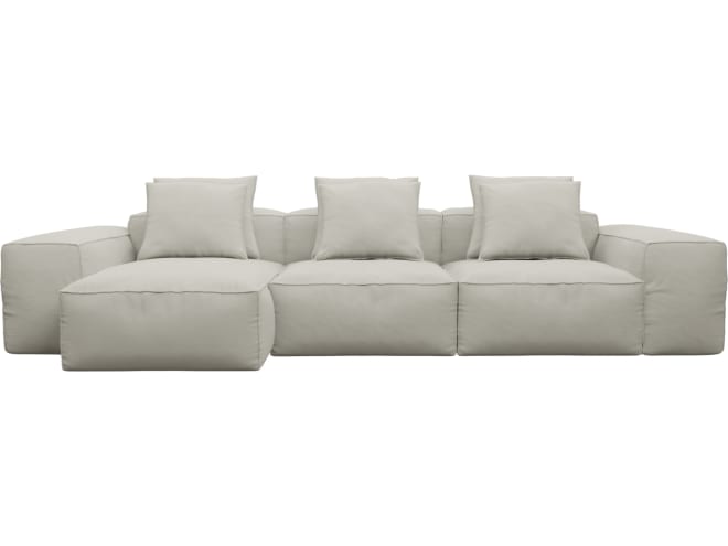 Riley California Ivory Modular Sofa - 3 Seater Chaise color California Ivory