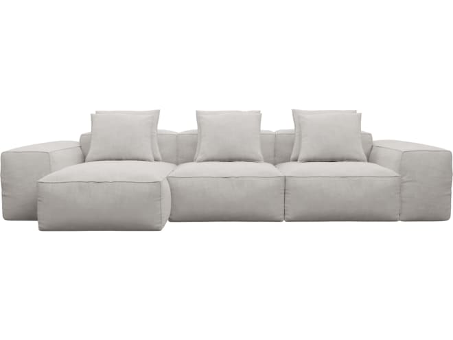 Riley Avon Mineral Modular Sofa - 3 Seater Chaise color Avon Mineral
