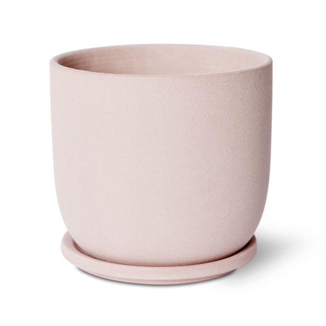 Allegra Pot w. Saucer - 19 x 19 x 18cm color Pink