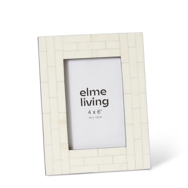 Emerson 4 x 6" Photo Frame - 14 x 3 x 19cm color Cream