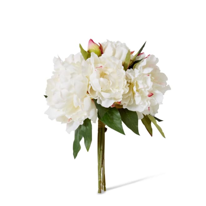 Peony Juliana Bouquet - 30 x 20 x 15cm color White