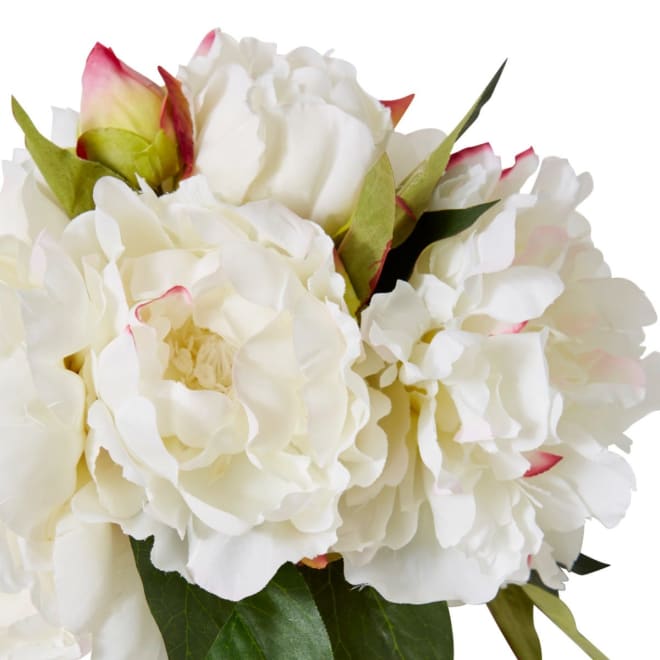 Peony Juliana Bouquet - 30 x 20 x 15cm color White