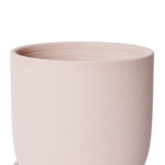 Allegra Pot w. Saucer - 15 x 15 x 15cm color Pink