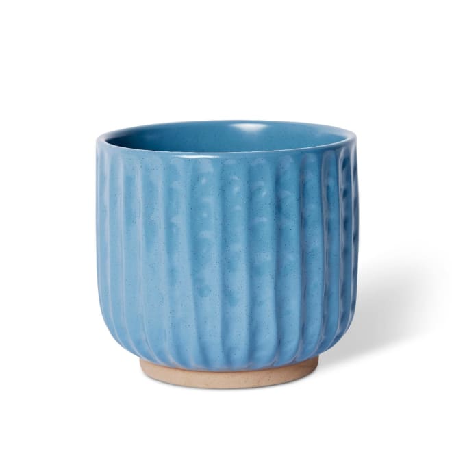Emery Pot Blue - 17 x 17 x 15cm color Blue