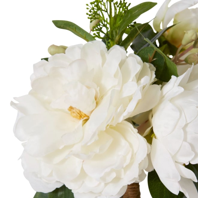 Peony Sophia Bouquet - 19 x 15 x 33cm color White