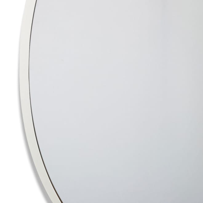 Coco Round Wall Mirror - 100 x 4 x 100cm color White