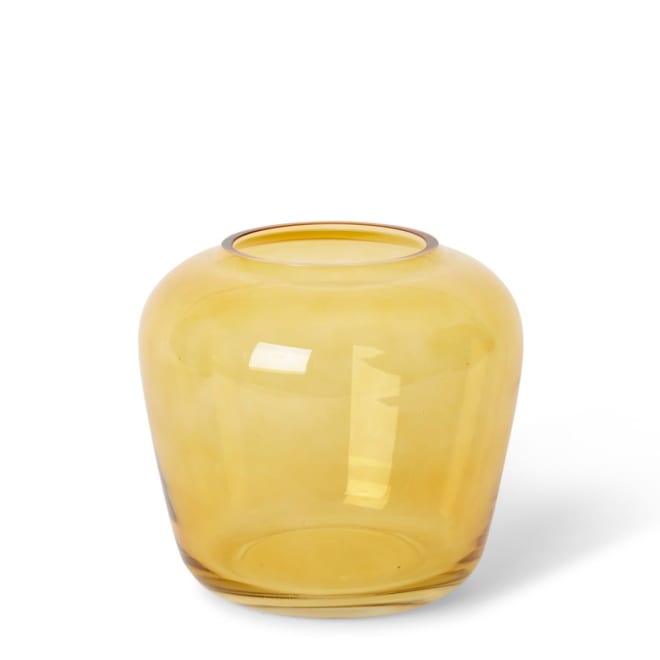 Brice Vase - 20 x 20 x 19cm color Amber