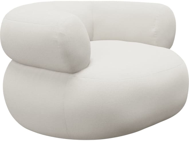 Colette Tribute Ice Swivel Armchair color Tribute Ice