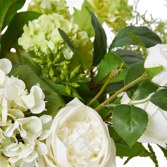 Bianca Arrangement White/Green - 66 x 48 x 40cm color White/Green