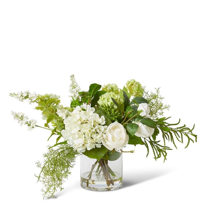 Bianca Arrangement White/Green - 66 x 48 x 40cm color White/Green
