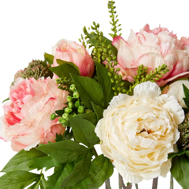 Chloe Peony Mix-Rectangle Vase  - 48 x 30 x 31 cm 