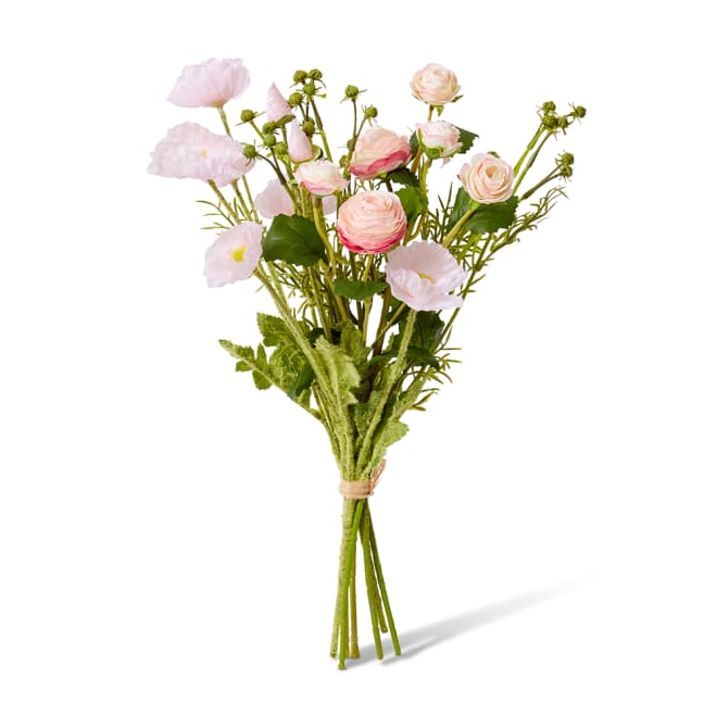 Poppy Ranunculus Bundle - 20 x 20 x 45cm color Pink