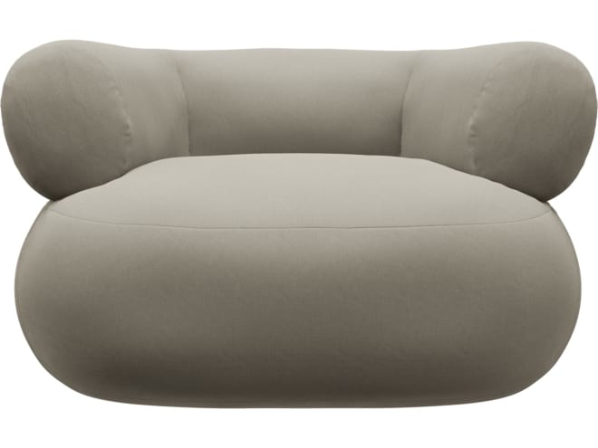 Colette Plaza Natural Swivel Armchair color Plaza Natural