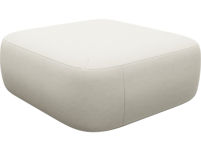 Beckett Muse Flax Sofa Module Ottoman color Muse Flax