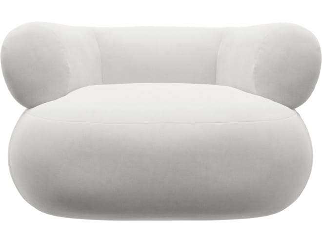 Colette Muse Frost Swivel Armchair color Muse Frost