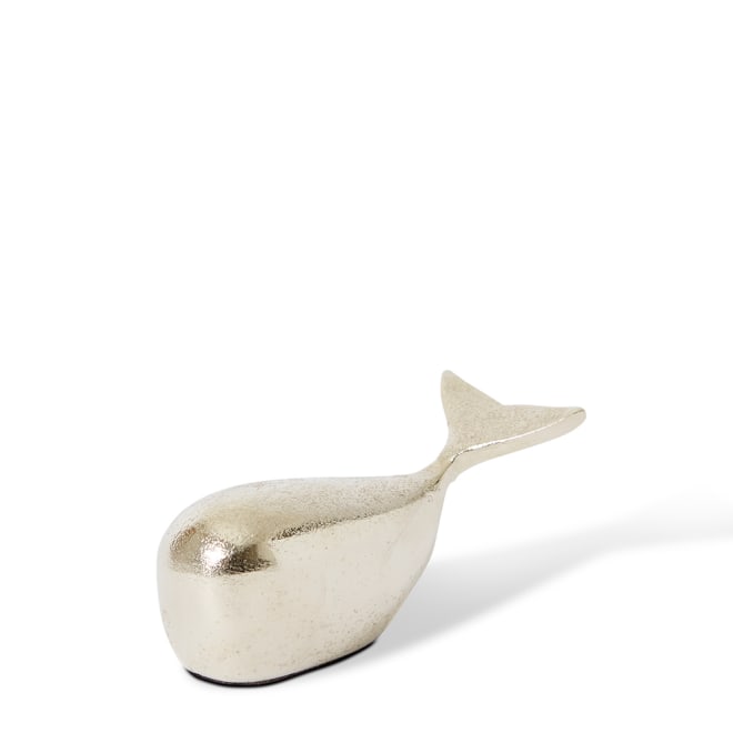 Whale Sculpture Nickel - 13 x 6 x 6cm color Nickel