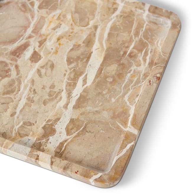 Friedrich Capri Beige Marble Decor Tray Stone - 20 x 20 x 2cm color Stone