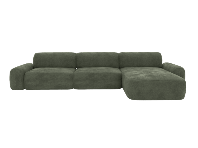 Beckett Muse Forest Modular Chaise Sofa - 3 Seater color Muse Forest