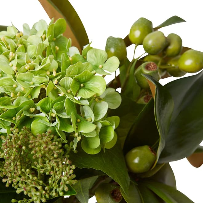 Hydrangea Mix Green  - 36 x 36 x 39cm color Green/Clear