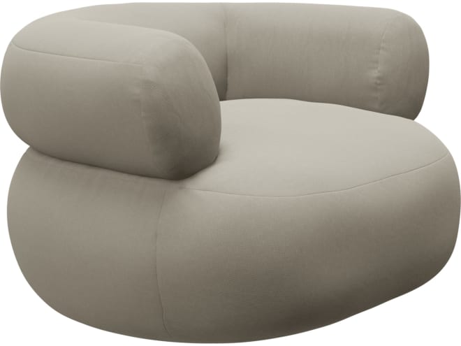 Colette Plaza Natural Swivel Armchair color Plaza Natural